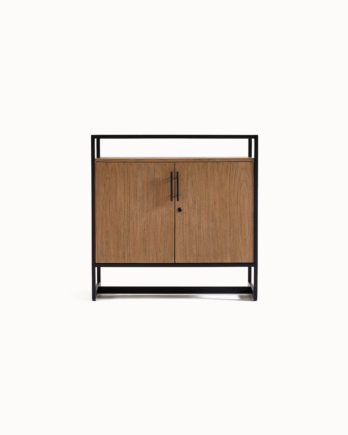 Seville Contemporary Woven Bar Cabinet