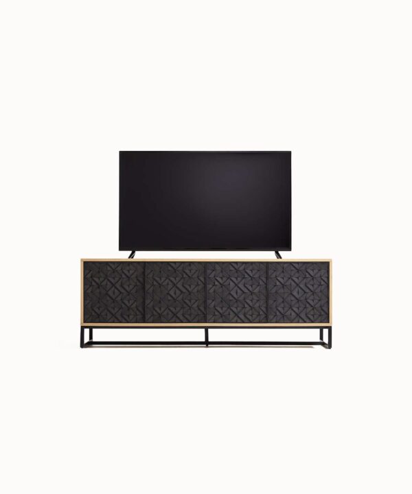 Marlow Minimal Wood Media Console